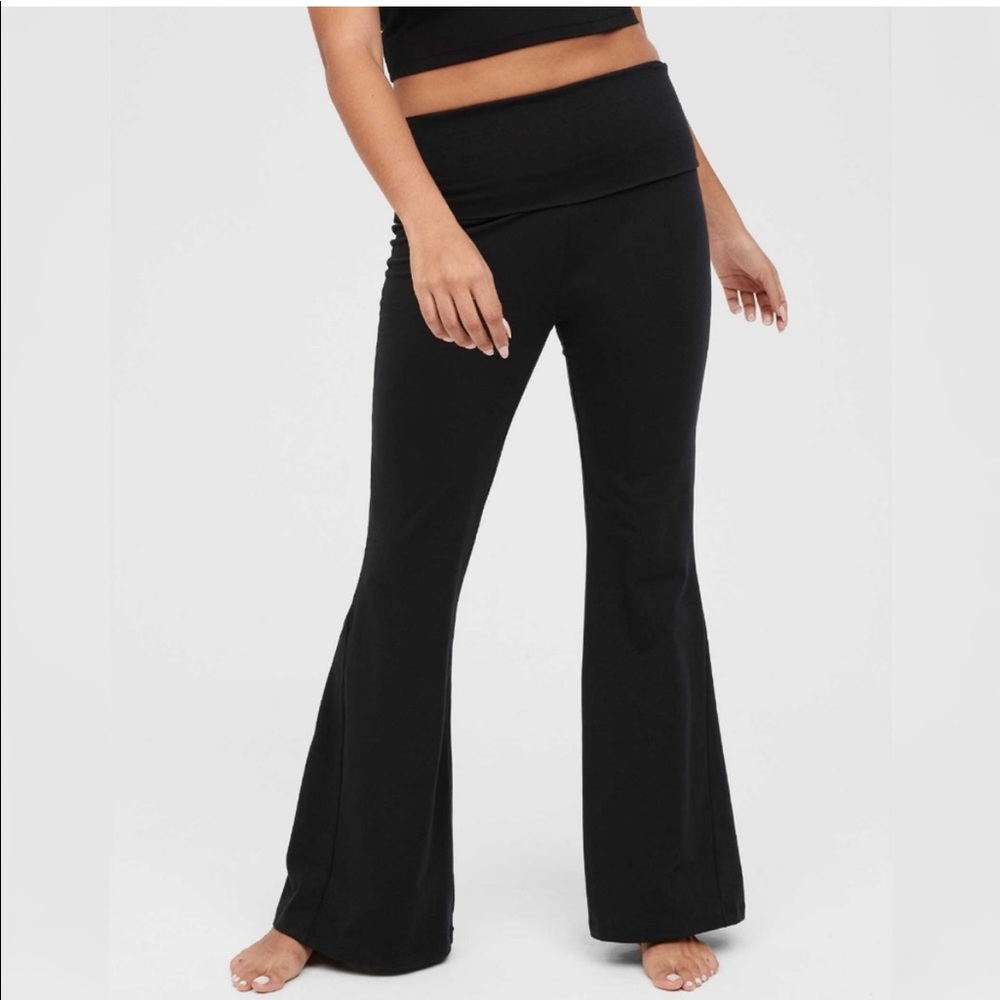 NWT Aerie OG Super Flare Fold Over Yoga Pants